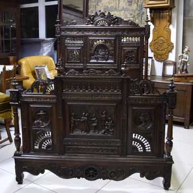 Кровать в бретонском стиле