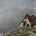Картина в раме "Рыбацкая шхуна"